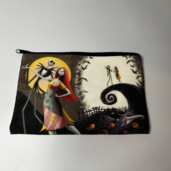 Handbags - Disney Nightmare Before Christmas canvas, zipper pouch with Jack and Sally new